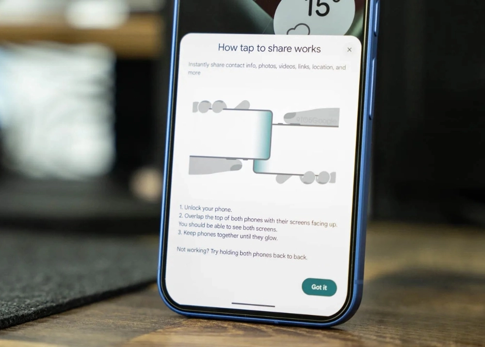 Google mang Tap to Share lên Android, dùng NFC