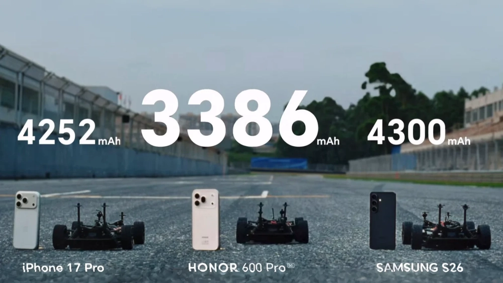HONOR 600 Pro "đọ" pin với iPhone 17 Pro và Galaxy S26