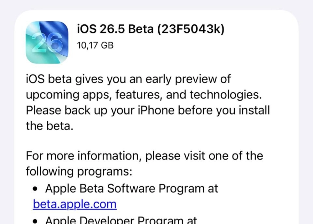 iPhone nào buộc cài bản sửa đổi iOS 26.5 ngay?