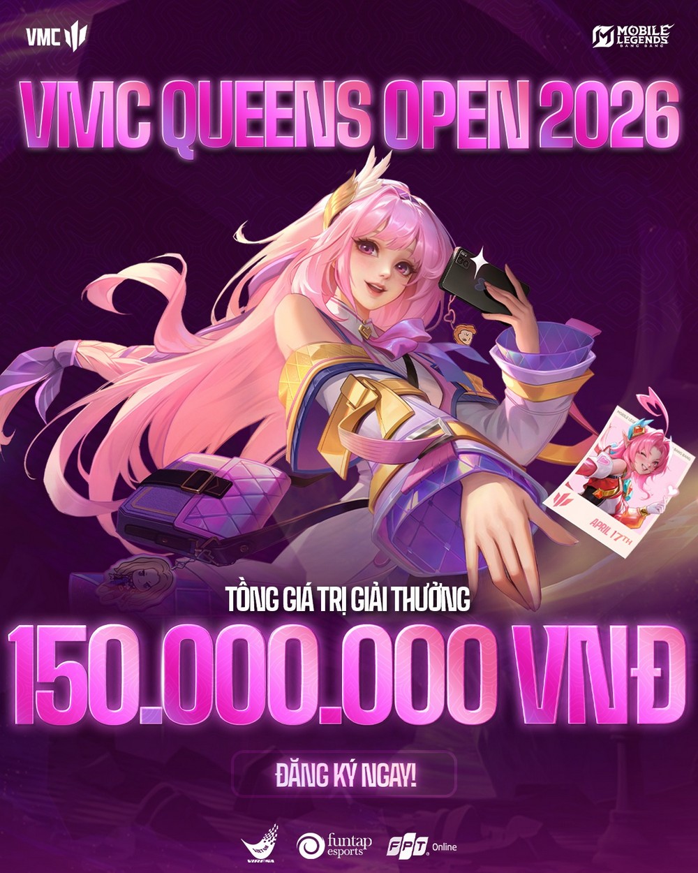 Nữ tuyển thủ MLBB tranh tài tại VMC Queens Open 2026