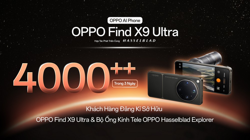 OPPO Find X9 Ultra gây sốt trước ngày ra mắt