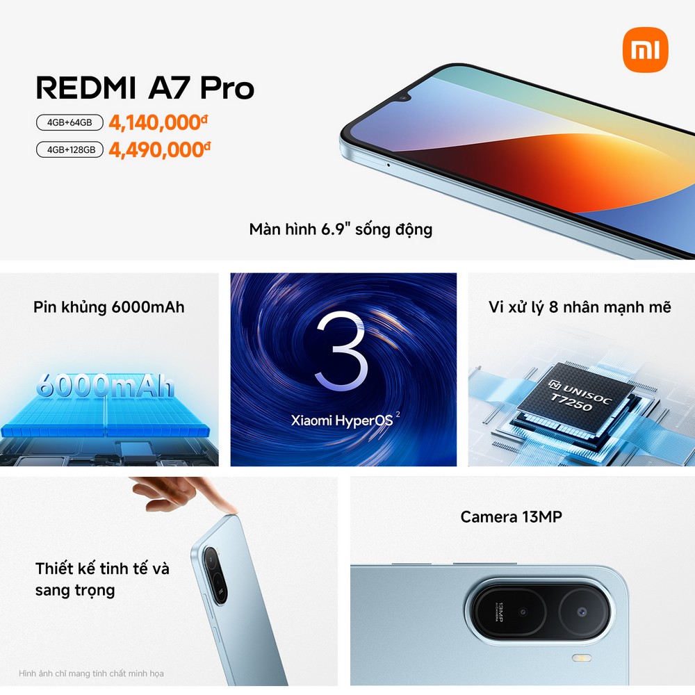 Xiaomi ra mắt REDMI A7 Pro tại Việt Nam