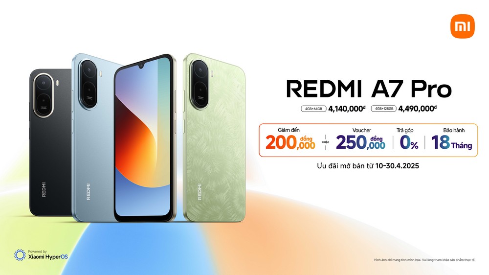 Xiaomi ra mắt REDMI A7 Pro tại Việt Nam