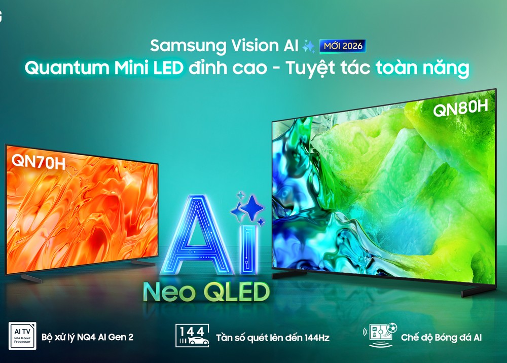 Samsung ra mắt dải AI TV 2026 tại Việt Nam