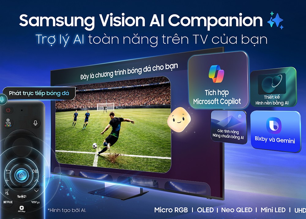 Bộ đôi AI TV Samsung mở bán độc quyền tại ĐMX