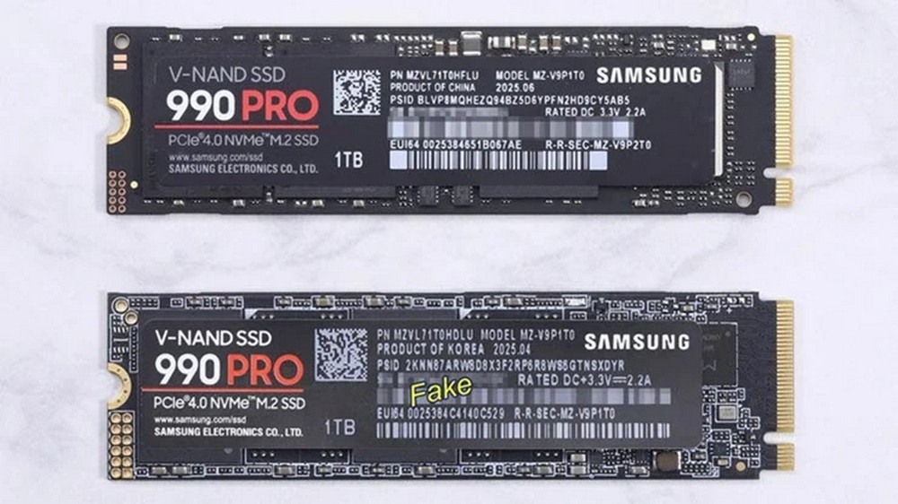 SSD Samsung cao cấp bị làm giả