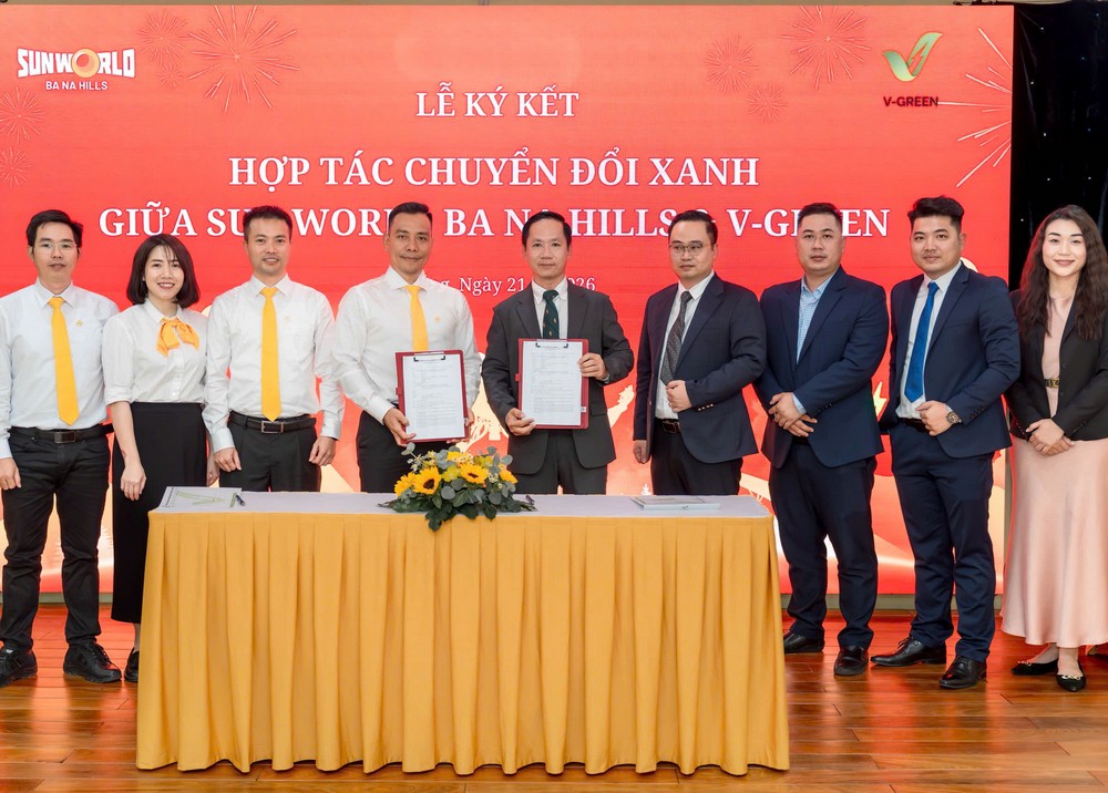 V-Green hợp tác Sun Group triển khai trạm sạc tại Bà Nà Hills