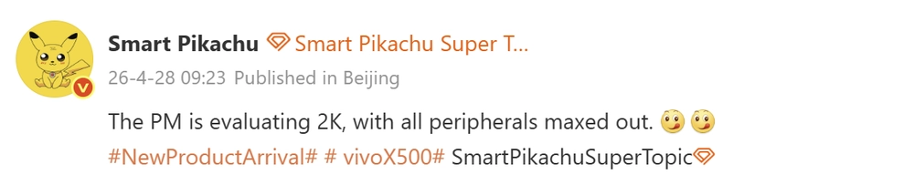 vivo X500 Pro Max lộ cấu hình, màn 2K và pin 7.000mAh