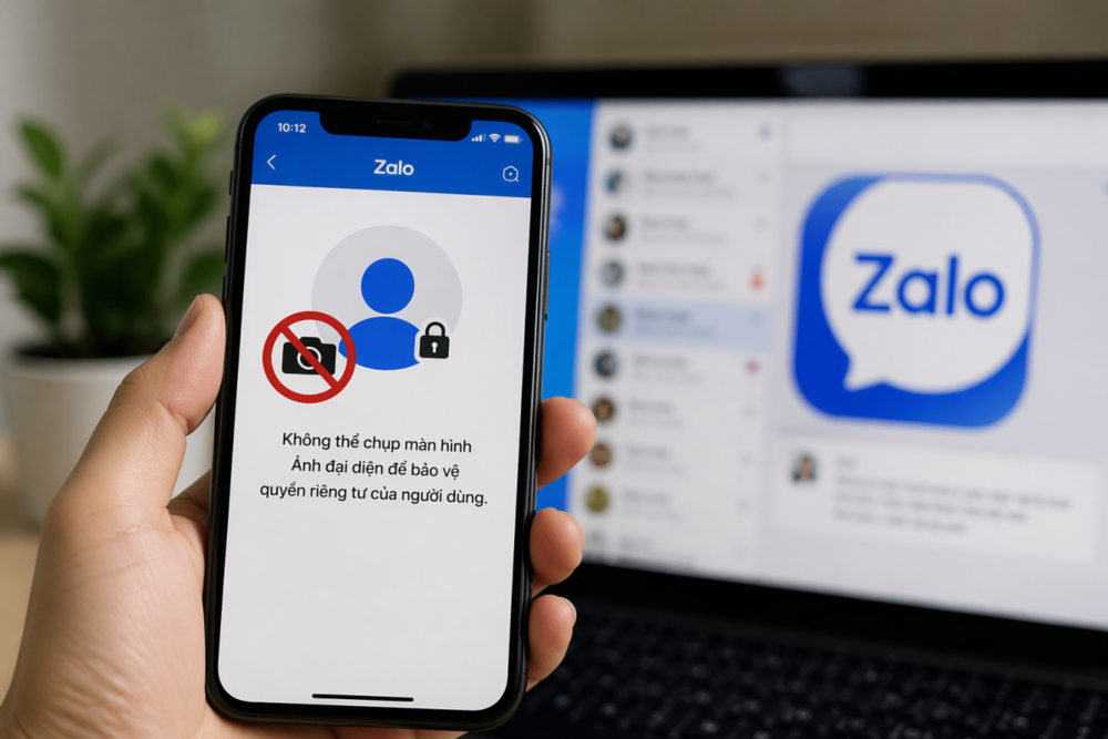 Zalo chặn chụp màn hình ảnh đại diện, cách nào xử lý?