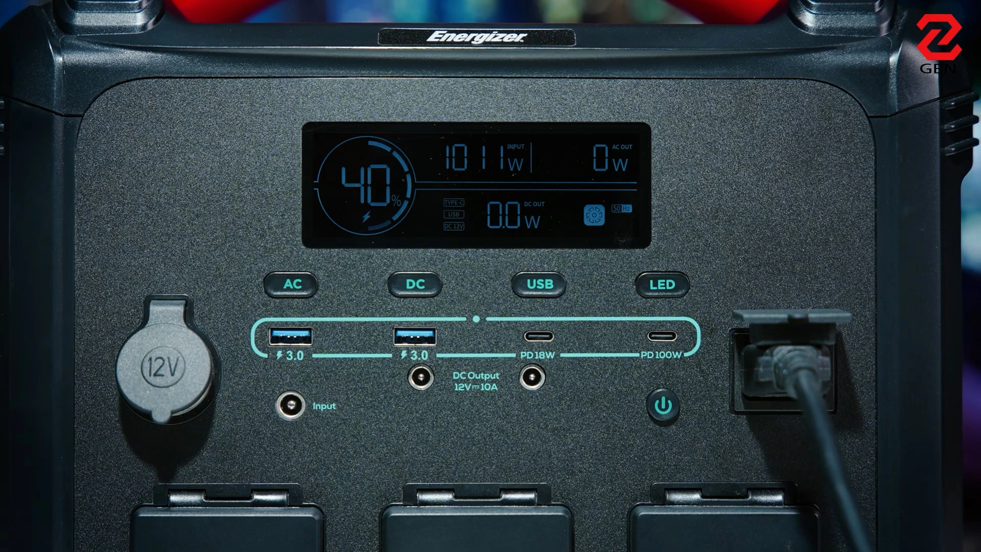 Trạm sạc di động Energizer 1100W: Thùng trữ điện toàn diện
