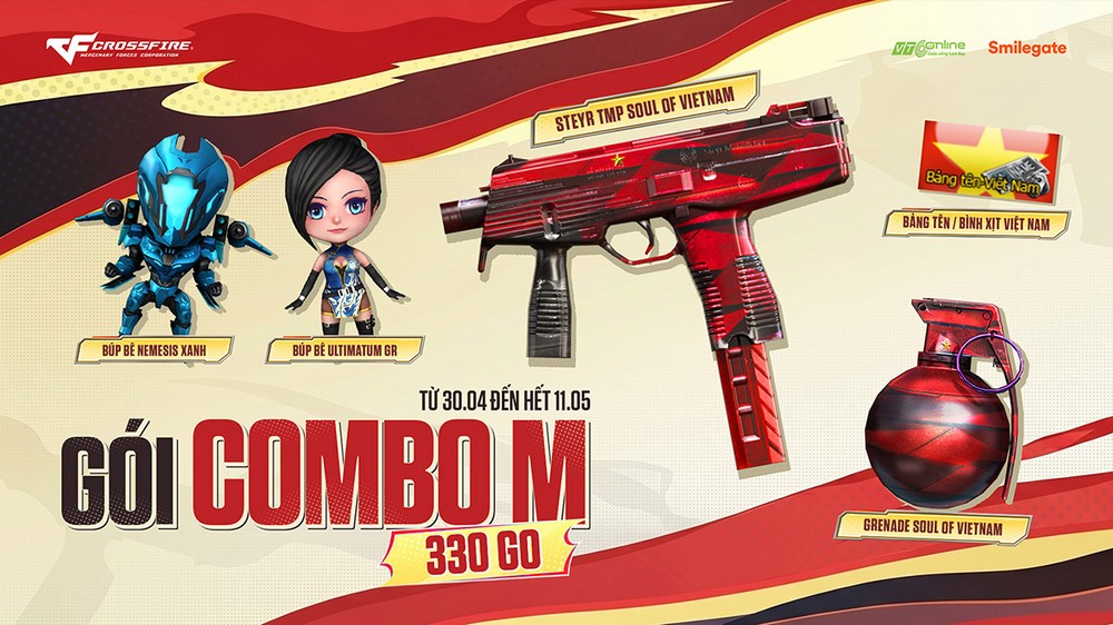 Crossfire mừng lễ Thống Nhất với bộ trang bị chủ đề Giải Phóng Miền Nam và gói ưu đãi