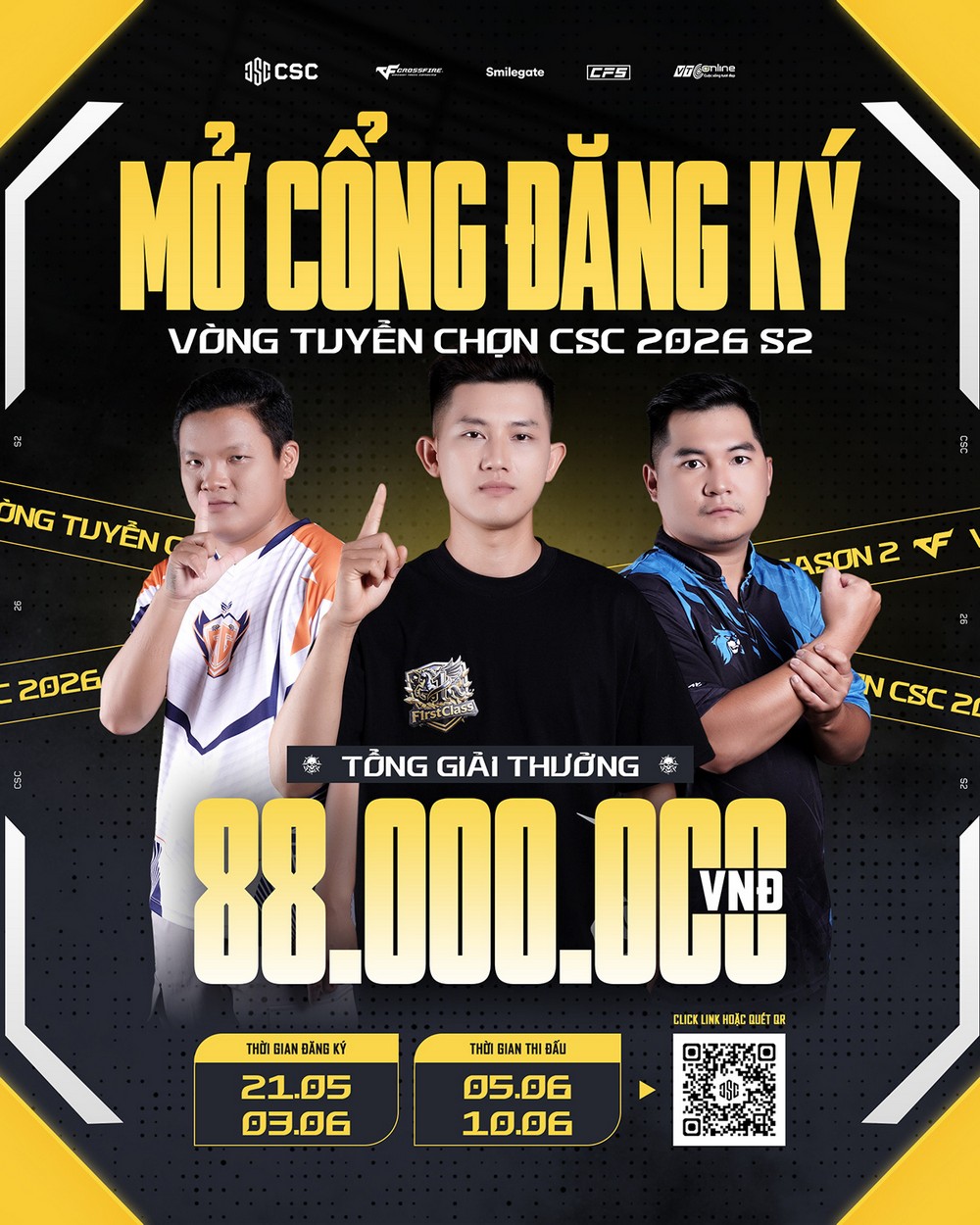 Vòng tuyển chọn CSC 2026 Season 2 mở đăng ký - cơ hội bước ra ánh sáng của các tài năng Đột Kích