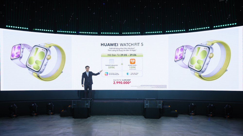 Huawei ra mắt WATCH FIT 5 Series tại Việt Nam