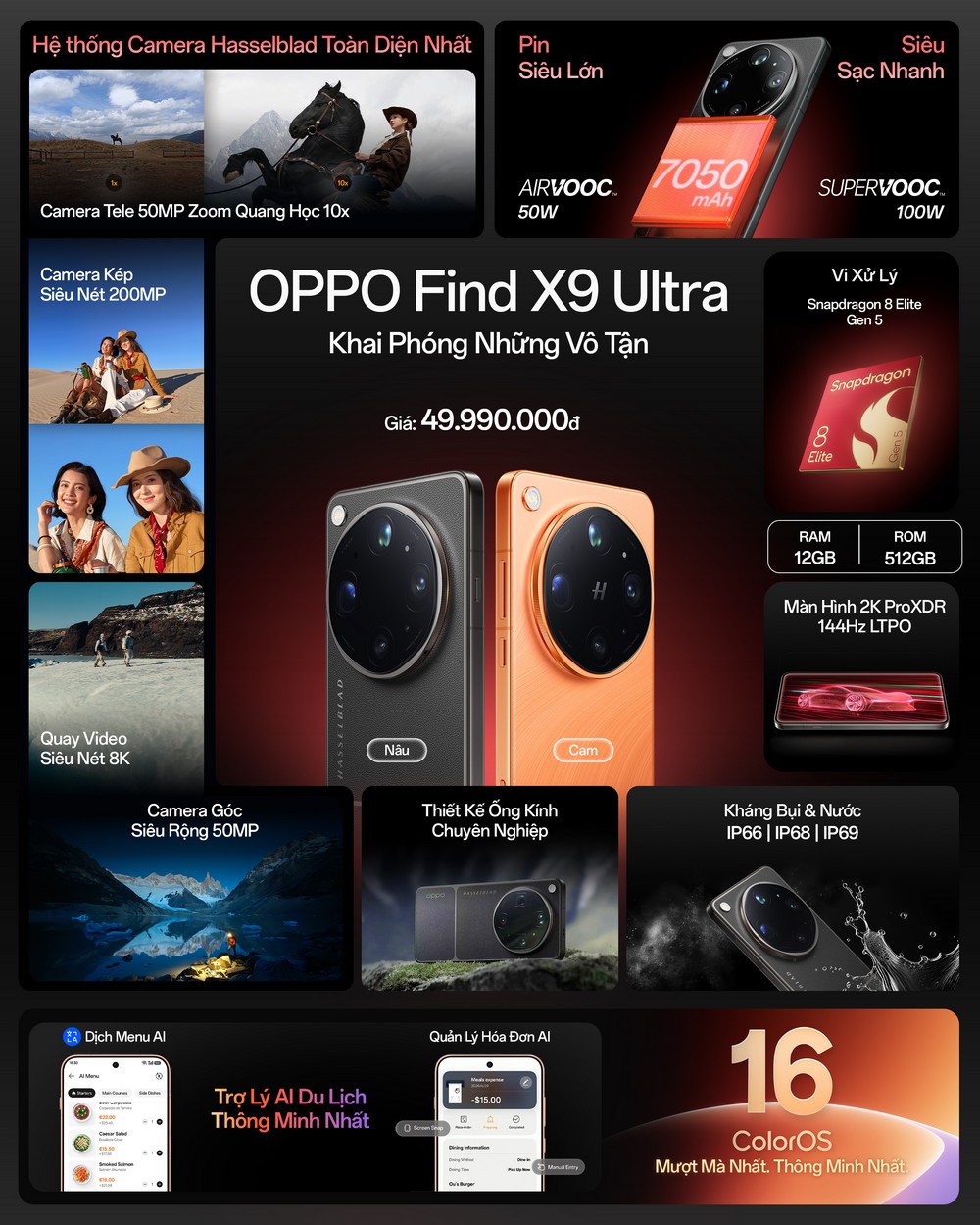 OPPO ra mắt bộ đôi flagship Find X9 Ultra và X9s