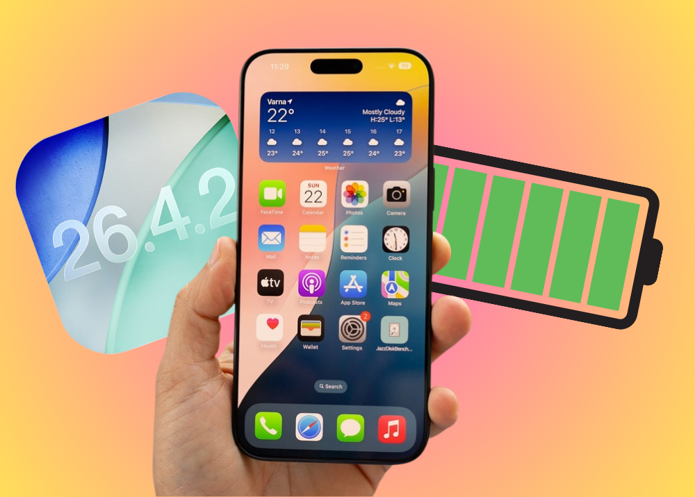 So sánh thời lượng pin iOS 26.4.2 trên các dòng iPhone