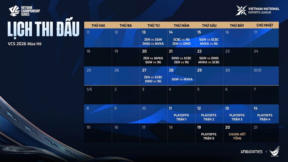 VCS 2026 Mùa Hè chính thức khởi tranh