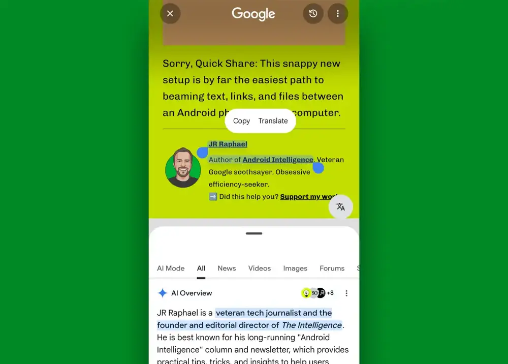 Mẹo sử dụng tính năng Circle to Search trên Android