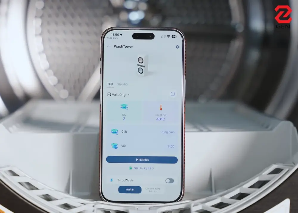 LG WashTower: Tháp giặt sấy "2 trong 1" cực tiện lợi