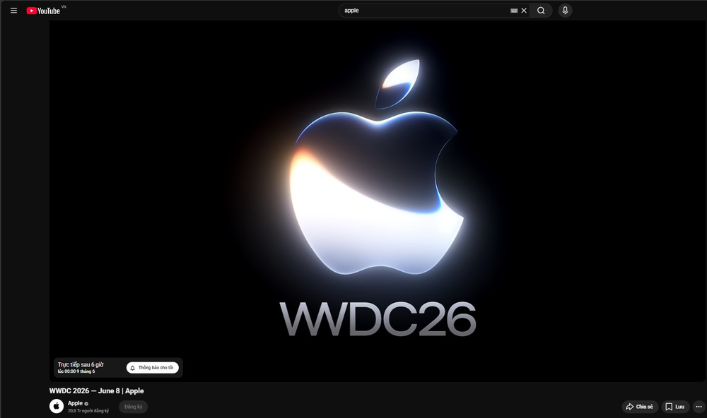 Cách xem trực tiếp sự kiện Apple WWDC 26: Đón chờ iOS 27!