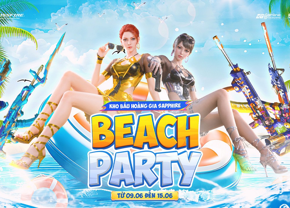 Crossfire mang mùa hè đến với game thủ qua Kho báu Hoàng gia Sapphire - Beach Party và ưu đãi sale balo