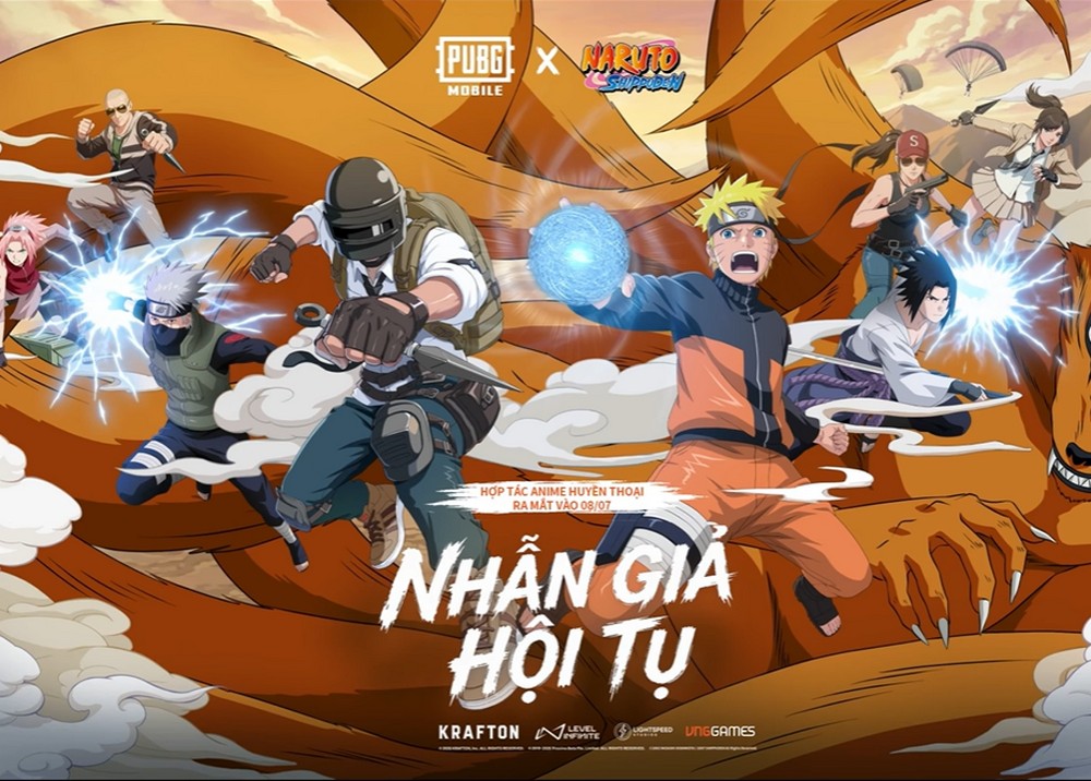 PUBG Mobile tung cập nhật hợp tác Naruto Shippuden