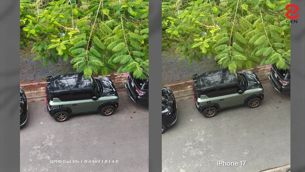 So sánh OPPO Find X9s vs. iPhone 17