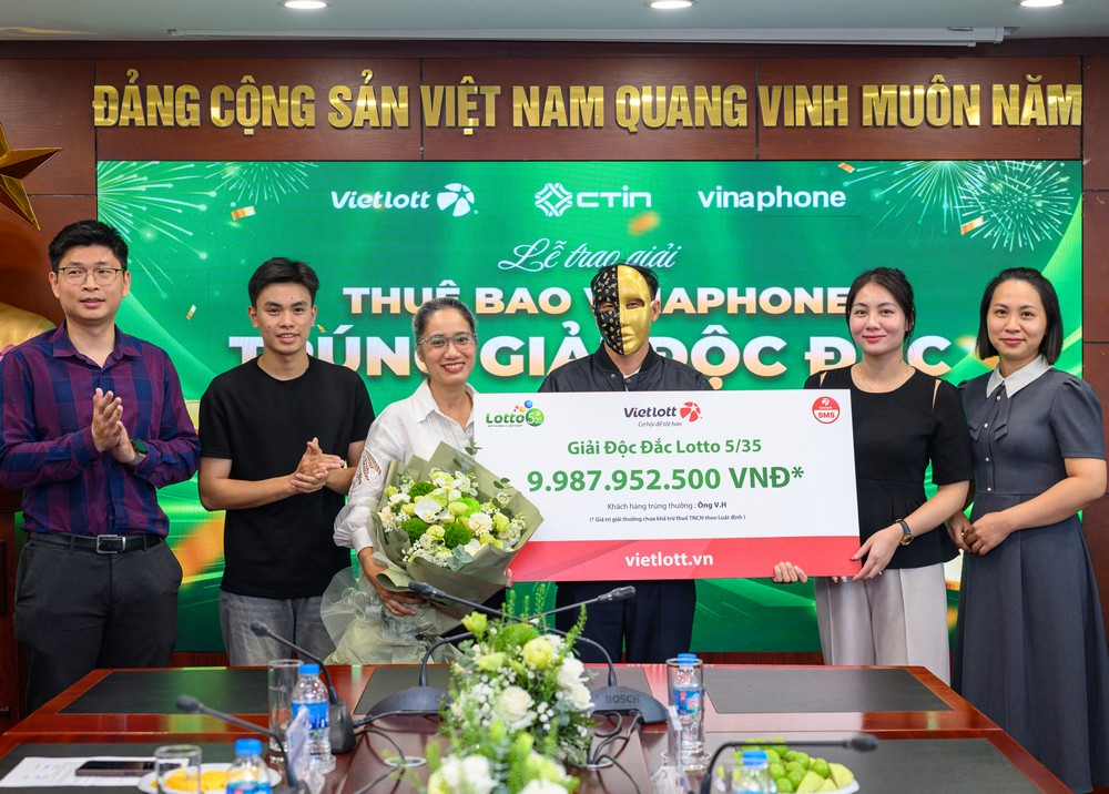 Thuê bao VinaPhone trúng Jackpot Lotto gần 10 tỷ đồng