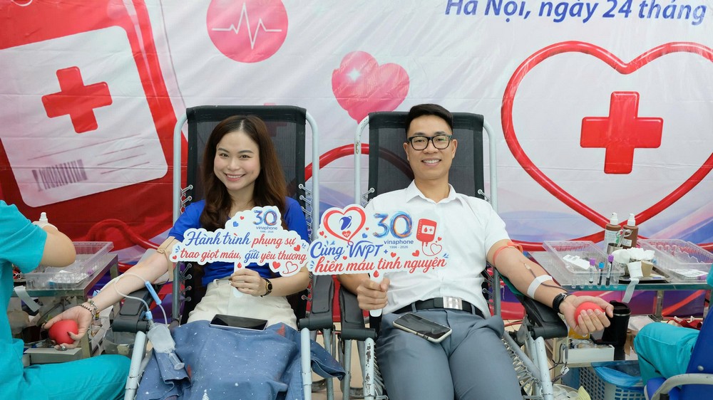 VNPT VinaPhone hiến máu mừng tuổi 30
