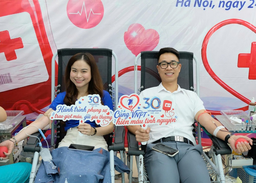 VNPT VinaPhone hiến máu nhân đạo nhân dịp 30 năm thành lập