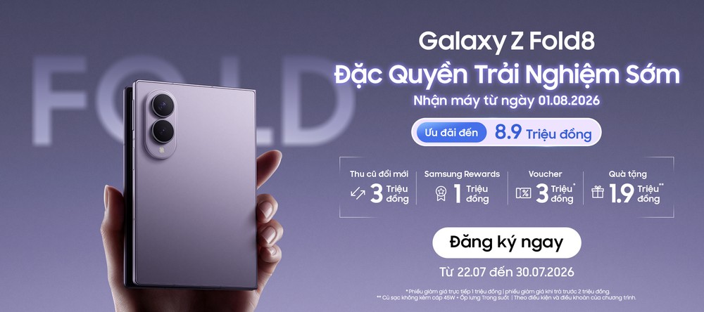 Samsung mở trải nghiệm sớm Galaxy Z Fold8