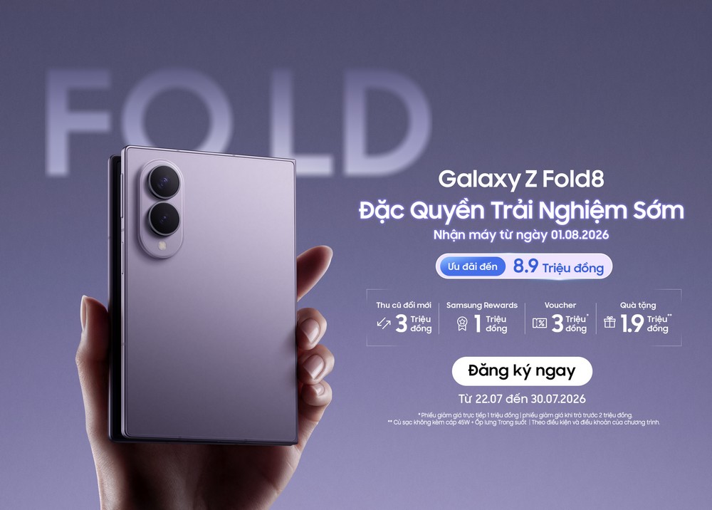 Samsung mở chương trình trải nghiệm sớm Galaxy Z Fold8