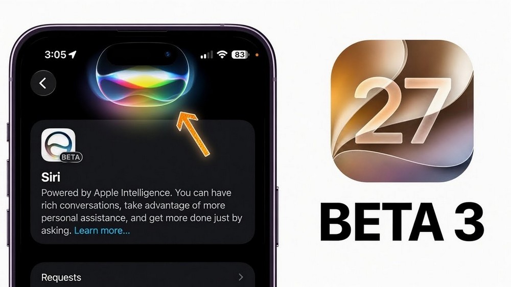 iOS 27 beta 3 ra mắt: Nhiều nâng cấp cho Siri và Apple Intelligence