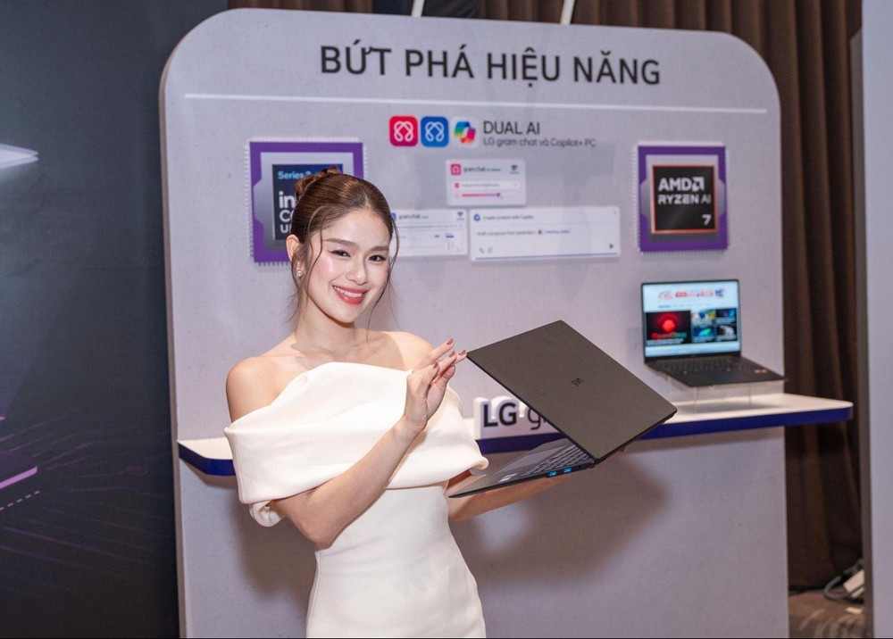 Dòng laptop LG gram AI 2026 ra mắt tại Việt Nam