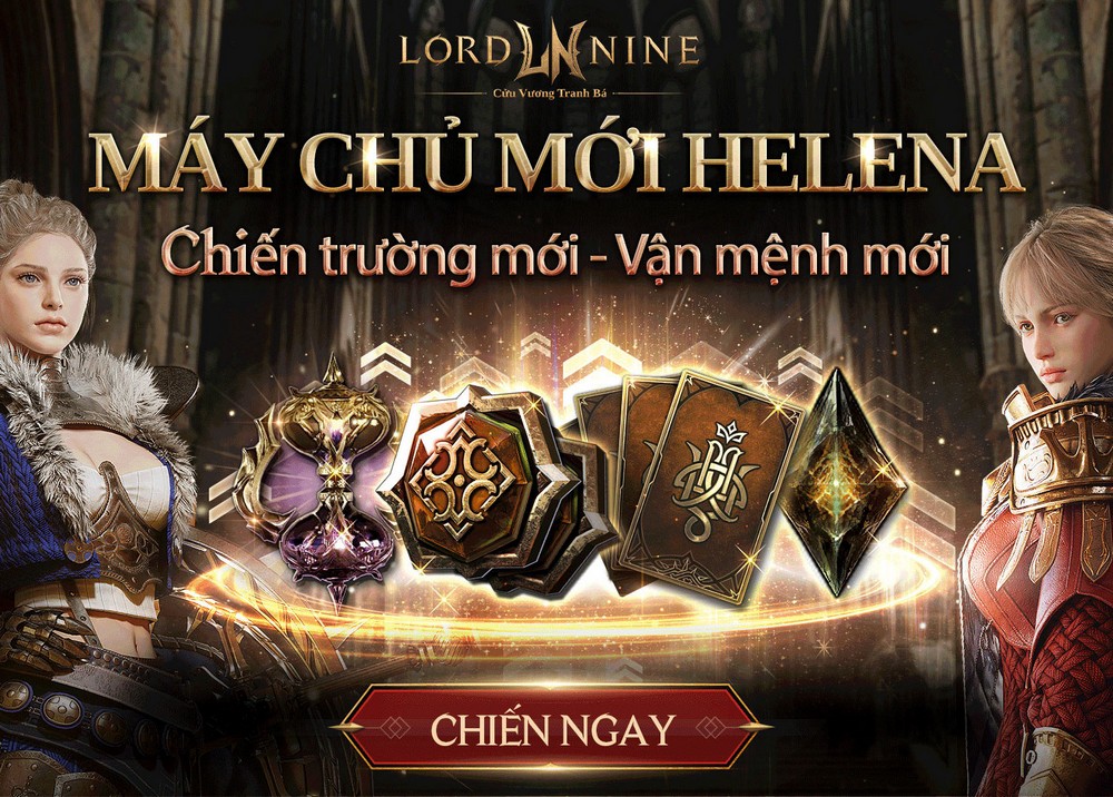 LORDNINE tung sự kiện khủng mừng máy chủ mới Helena