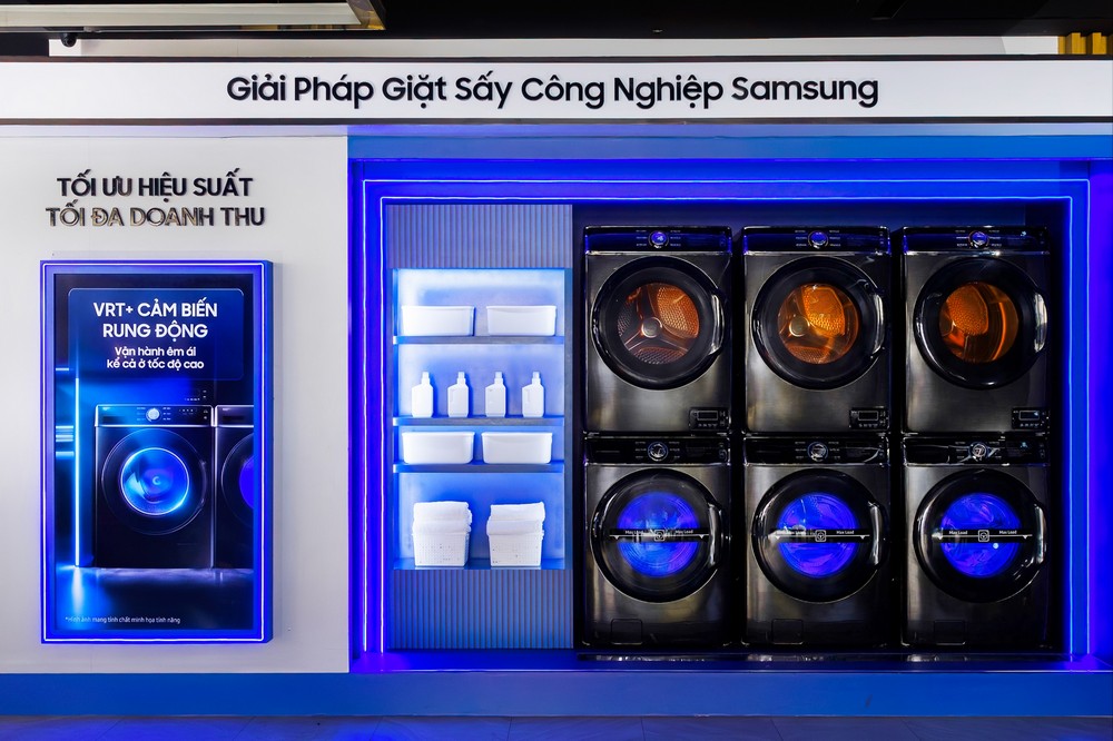 Samsung tung giải pháp giặt sấy công nghiệp