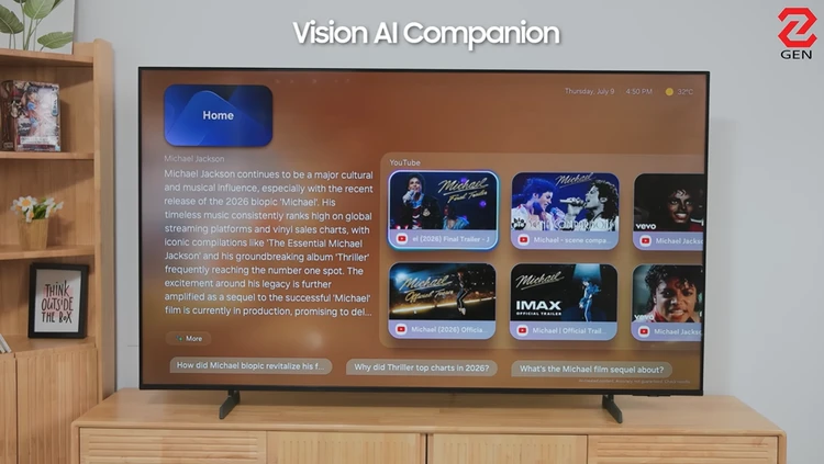 Samsung Vision AI Smart TV M8XH: TV AI “chiều” mọi trải nghiệm