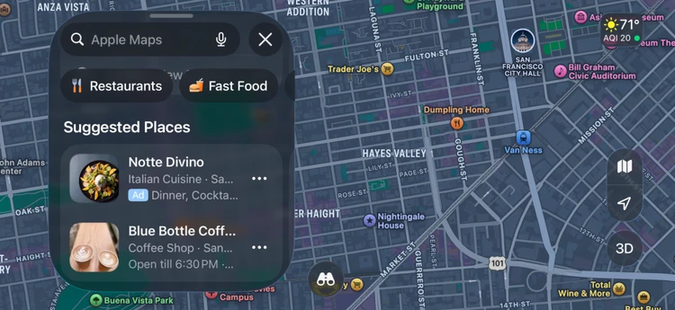 Apple Maps có nguy cơ thành “bãi quảng cáo” trên iPhone