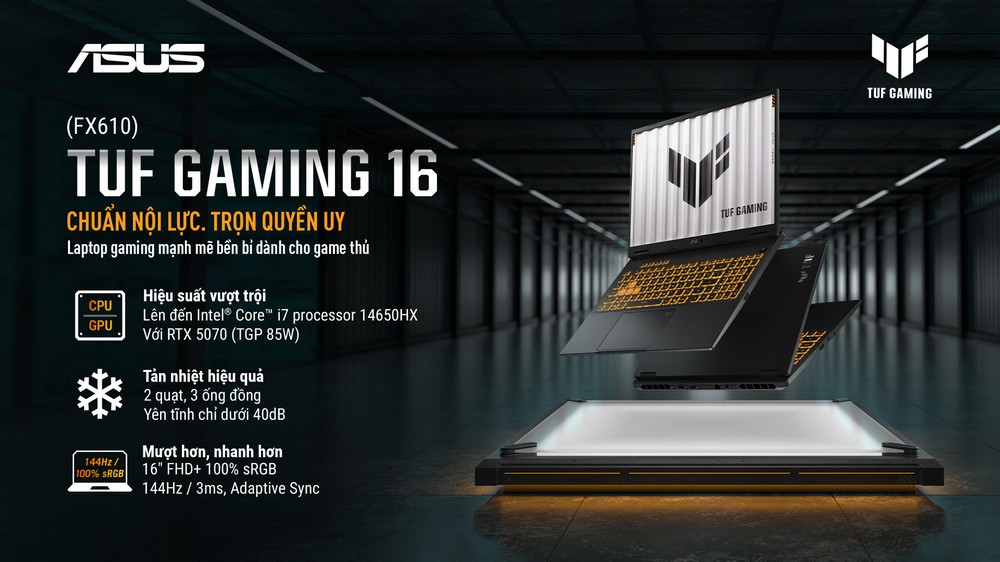 ASUS ra mắt TUF Gaming 16 tại Việt Nam