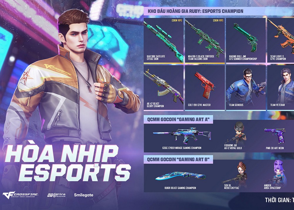 Crossfire hòa nhịp eSports với Kho Báu Hoàng Gia Ruby mới cùng QCMM GoCoin cùng chủ đề