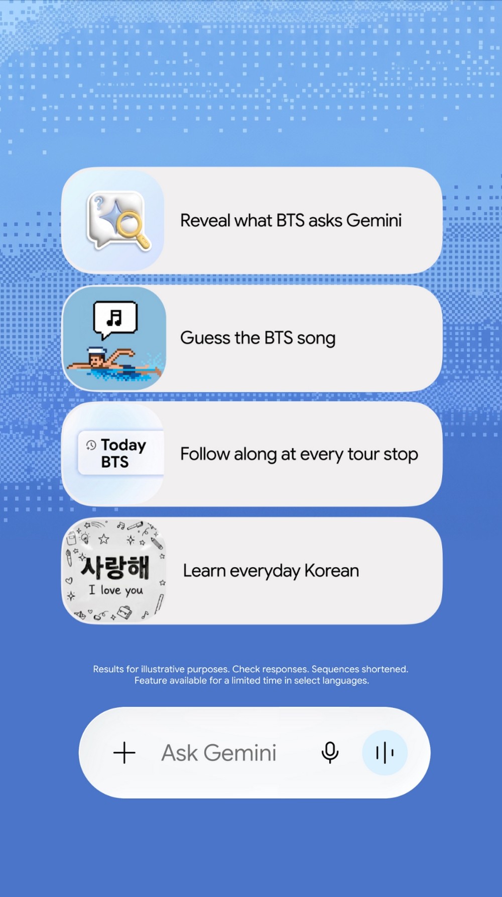 Google Gemini bắt tay BTS ra mắt tính năng mới