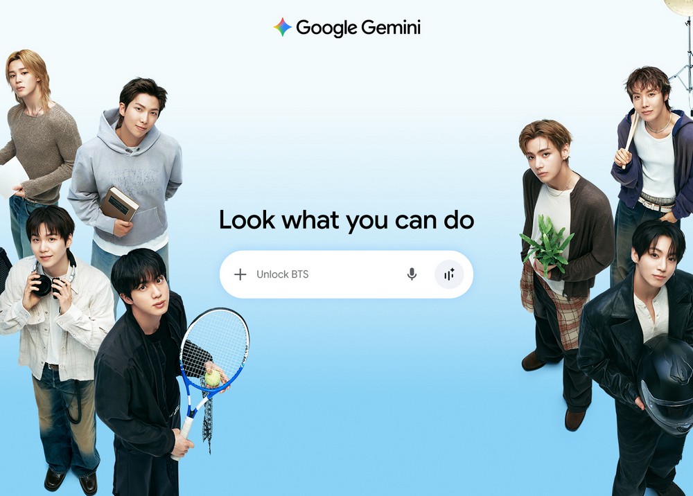 Google Gemini bắt tay BTS ra mắt 4 tính năng tương tác độc đáo