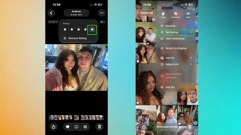 iOS 27 có tính năng chấm sao cho ảnh, cách dùng ra sao?