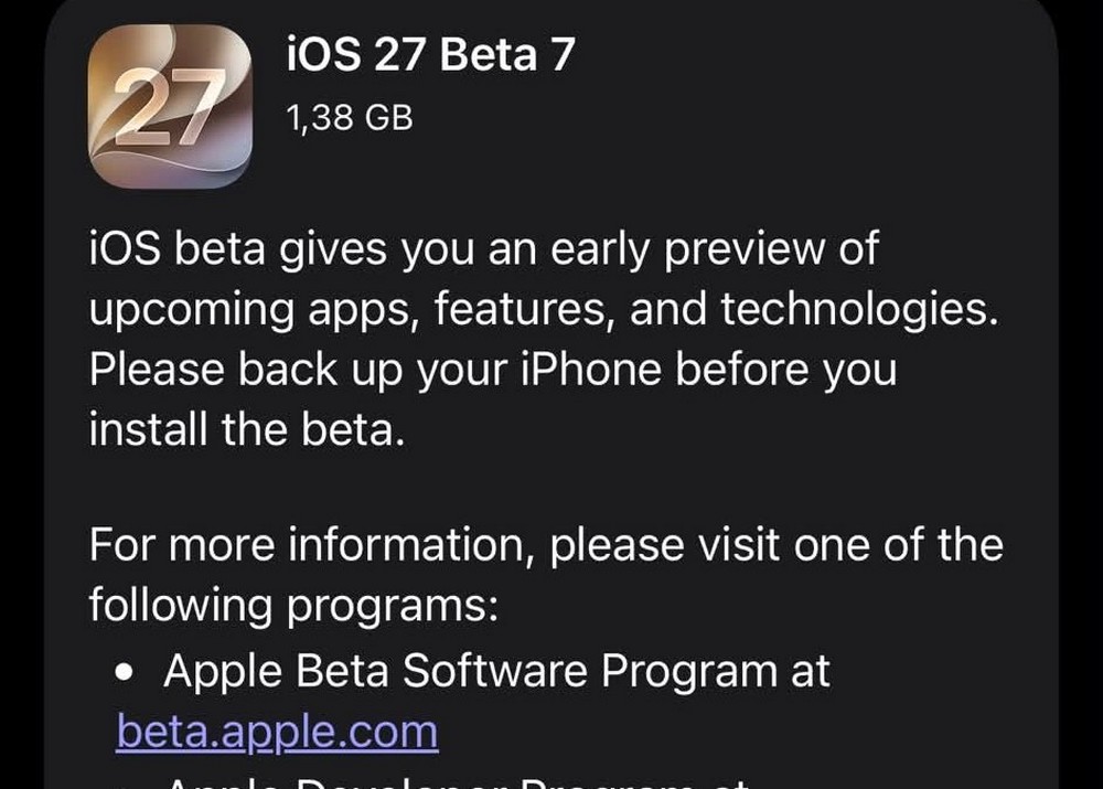 iOS 27 Developer Beta 7: Nâng cấp toàn diện AI