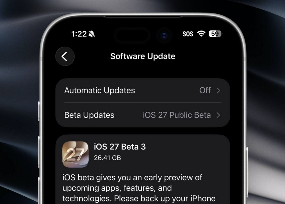 iOS 27 Public Beta 3 ra mắt: Có nên cài đặt?
