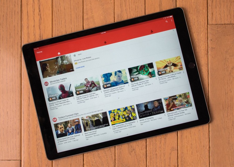 iPad gặp lỗi khó chịu sau khi update YouTube
