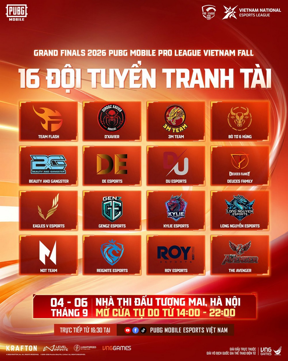 Chung kết PMPL VN Fall 2026: Hà Nội đăng cai sự kiện Offline sau 4 năm