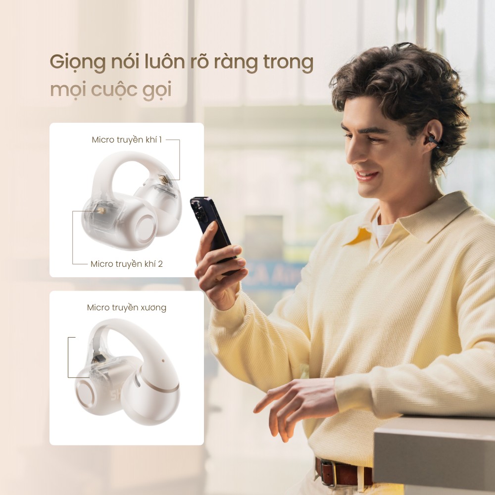 Shokz OpenDots 2 nâng tầm tai nghe open-ear