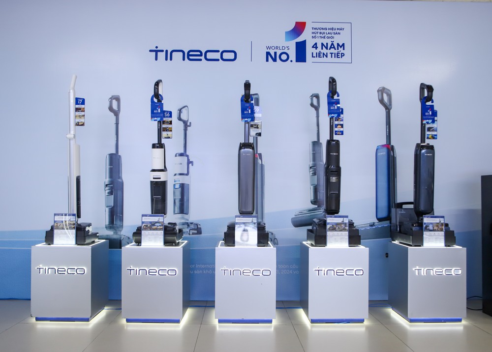 Tineco dẫn đầu ngành hàng máy lau sàn khô ướt
